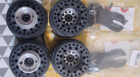 Electric Skateboard Wheels 105mm Rubber Airless Wheels