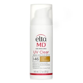 UV Clear Facial Sunscreen SPF 46 - For Skin Types Prone To Acne, Rosacea &amp; Hyperpigmentation - Tinted(Random Packaging)  48g/1.7oz