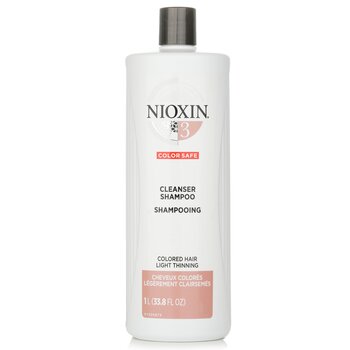Derma Purifying System 3 Cleanser Shampoo (Colored Hair, Light Thinning, Color Safe) - 1000ml/33.8oz