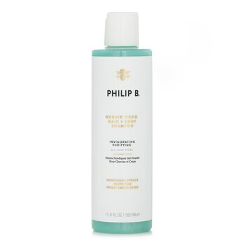 Nordic Wood Hair + Body Shampoo (Invigorating Purifying - All Hair Types) - 350ml/11.8oz