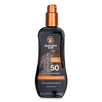 Spray Gel Sunscreen SPF 50 with Instant Bronzer(Label slightly damaged) - 237ml/8oz