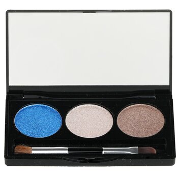 Baked Cream Glaze Trio Eyshadow Palette With Brush - # Sandy Lagoon - 3g/0.1oz