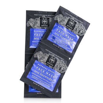 Express Beauty Face Mask with Sea Lavender (Moisturizing & Anti-Pollution) - 6x(2x8ml)