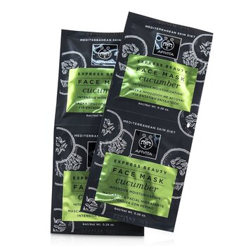 Express Beauty Face Mask with Cucumber (Intensive Moisturization) - 6x(2x8ml)