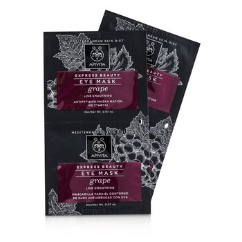 Express Beauty Eye Mask with Grape (Line Smoothing) - 6x(2x2ml)