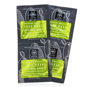 Express Beauty Face Mask with Prickly Pear (Moisturizing & Soothing) - 6x(2x8ml)