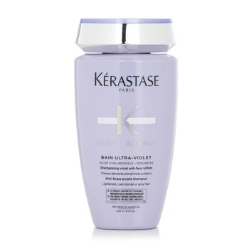 Blond Absolu Bain Ultra-Violet Anti-Brass Purple Shampoo (Lightened, Cool Blonde or Grey Hair) - 250ml/8.5oz