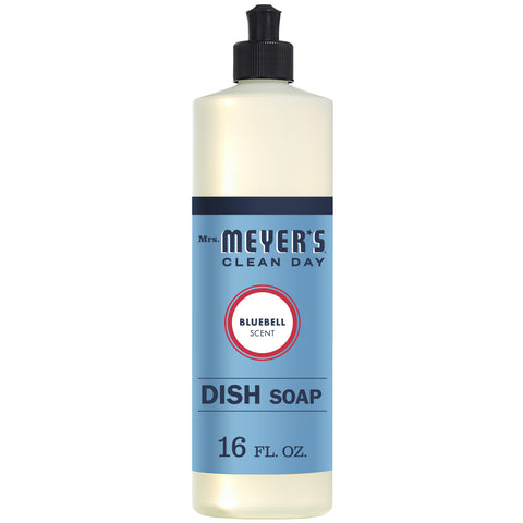 Mrs. Meyers Bluebell Liquid Dishwashing Soap (6x16 Oz)