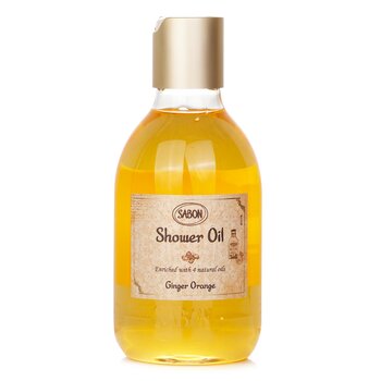 Shower Oil - Ginger Orange (Plastic Bottle) - 300ml/10.5oz