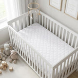 9" Deep Waterproof Bamboo Terry Cloth Crib Mattress Cover