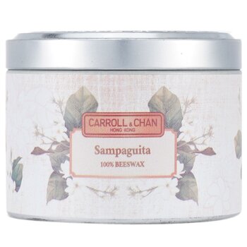 100% Beeswax Tin Candle - Sampaguita - (8x6) cm