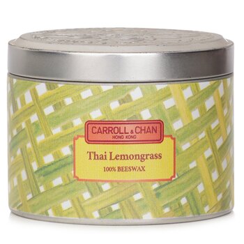 100% Beeswax Tin Candle - Thai Lemongrass - (8x6) cm