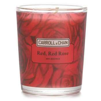 100% Beeswax Votive Candle - Red Red Rose - 65g/2.3oz
