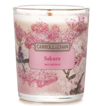100% Beeswax Votive Candle - Sakura - 65g/2.3oz