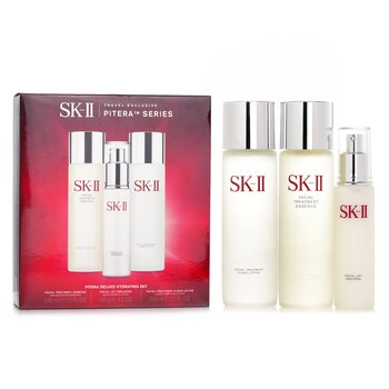 Pitera Deluxe Hydrating  3-Pieces Set: Facial Treatment Essence 230ml + Facial Lift Emulsion 100g + Facial Treatment Clear Lotion 230ml - 3pcs