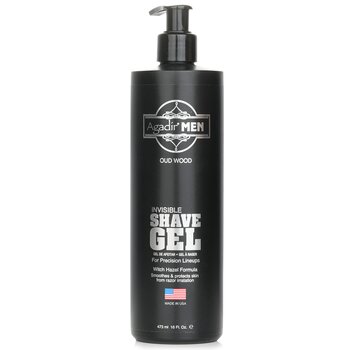 Agadir Men Invisible Shave Gel - Oud Wood - 473ml/16oz