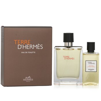 Terre D'Hermes Coffret: Eau De Toilette Spray 100ml/3.3oz + Hair And Body Shower Gel 80ml/2.7oz - 2pcs