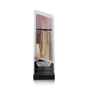 Mini Slant Tweezer With Case - Rose Gold (Studio Collection) - -