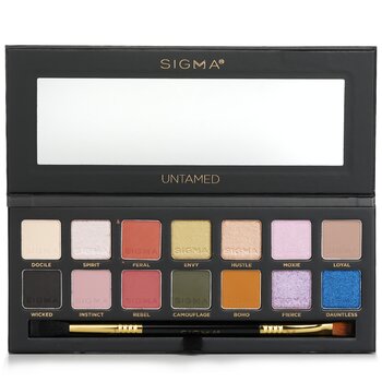 Untamed Eyeshadow Palette With Dual Ended Brush (14x Eyeshadow + 1x Dual Ended Brush) - 19.32g/0.68oz
