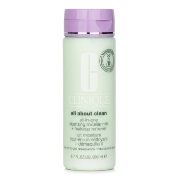 All about Clean All-In-One Cleansing Micellar Milk + Makeup Remover - Very Dry to Dry Combination - 200ml/6.7oz