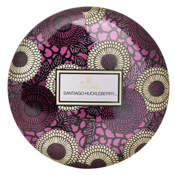3 Wick Decorative Tin Candle - Santiago Huckleberry - 340g/12oz