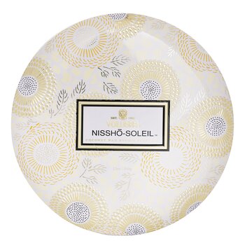 3 Wick Decorative Tin Candle - Nissho Soleil - 340g/12oz