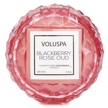 Macaron Candle - Blackberry Rose Oud - 51g/1.8oz