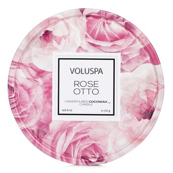 2 Wick Tin Candle - Rose Otto - 170g/6oz