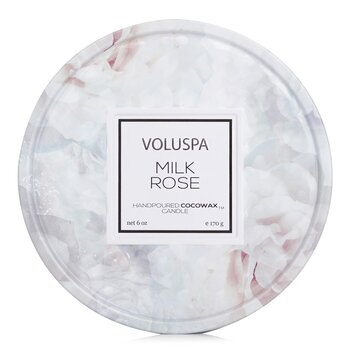 2 Wick Tin Candle - Milk Rose - 170g/6oz
