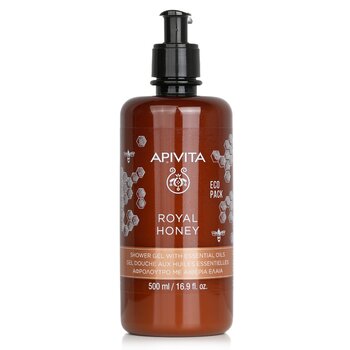 Royal Honey Creamy Shower Gel With Essential Oils - Ecopack - 500ml/16.9oz