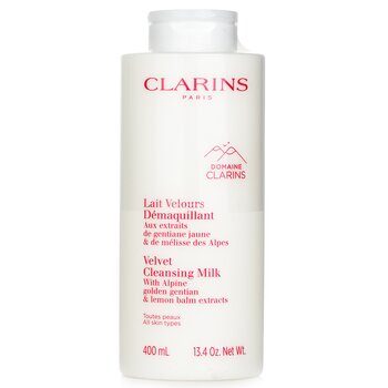 Velvet Cleansing Milk with Alpine Golden Gentian & Lemon Balm Extracts (Random Packaging) - 400ml/13.4oz