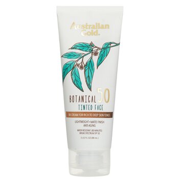 Botanical Sunscreen SPF 50 Tinted Face BB Cream - Rich to Deep - 89ml/3oz