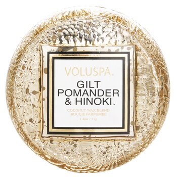 Macaron Candle - Gilt Pomander & Hinoki - 51g/1.8oz