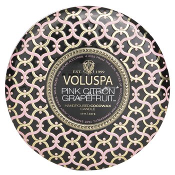 3 Wick Decorative Tin Candle - Pink Citron Grapefruit - 340g/12oz