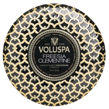 3 Wick Decorative Tin Candle - Freesia Clementine - 340g/12oz