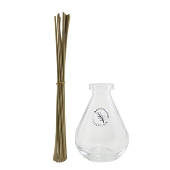 Home Perfume Diffuser - Droplet Shape (Glass Bottle & Reeds) - 1pc