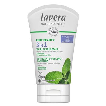 Pure Beauty 3 In 1 Wash, Scrub, Mask - For Blemished & Combination Skin - 125ml/4oz