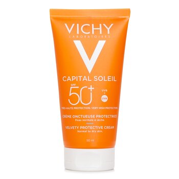 Capital Soleil Velvety Protective Cream SPF 50 - Water Resistant (Normal to Dry Skin)(Random Packaging) - 50ml