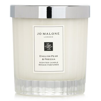 English Pear & Freesia Scented Candle (Fluted Glass Edition) - 200g (2.5 inch)
