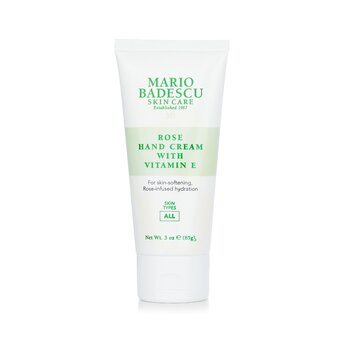Hand Cream with Vitamin E - Rose - 85g/3oz