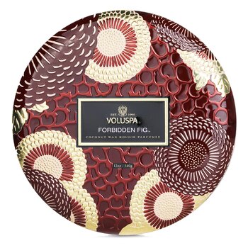 3 Wick Decorative Tin Candle - Forbidden Fig - 340g/12oz