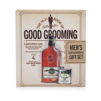Book of Good Grooming Gift Set Volume 4: Spiced Vanilla (Wash 532ml + Oil 60ml) - 2pcs