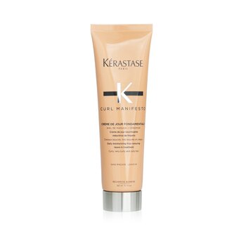 Curl Manifesto Creme De Jour Fondamentale Hair Cream Daily Moisturizing Frizz-Reducing Leave-in Treatment - For Curly Hair - 150ml/5.1oz