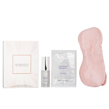 Instant Bright Eye Essentials Set: Instant Bright Eye Cream 14.2g + Instant Bright Eye Masks 6x2.34g + Sleep Mask 1pc - 3pc