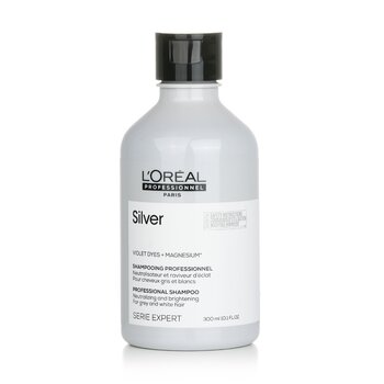 Professionnel Serie Expert - Silver Violet Dyes + Magnesium Neutralising and Brightening Shampoo (For Grey and White Hair) - 300ml/10.1oz