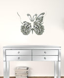 23" X 19" Gray Butterfly Wood Hanging Dimensional Sculpture