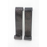 Set of Two Brown Metal Wall Sconce Candle Holders
