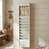60" X 14" Off White Metal Hanging Wall Decor