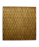 36" X 36" Gold Abstract Wood Hanging Dimensional Sculpture