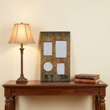 Multiple Sizes Brown Distressed Solid Wood Tabletop Picture Frame